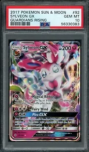 2017 Pokemon SM Guardians Rising #92 Sylveon GX - PSA 10 GEM MINT - Picture 1 of 2