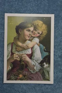 Advertising Card - Mother and Child - Picture 1 of 1