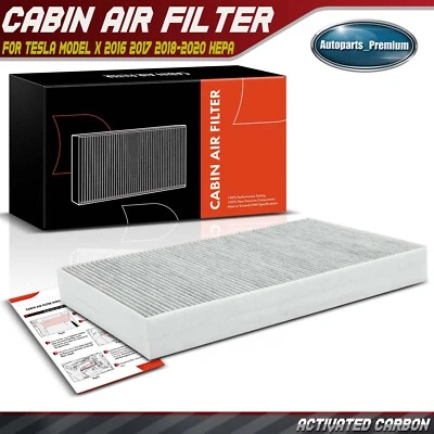 Nuevo filtro de aire de cabina de carbón activado para Tesla Model X 2016 2017 2018 2019-2023 Foto 1 de 4