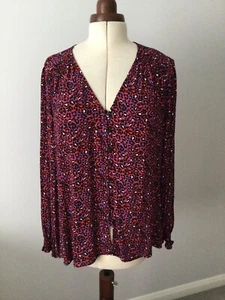 Marks & Spencer Ladies Stunning Red Mix Animal Print Blouse Size 20 BNWT - Picture 1 of 5