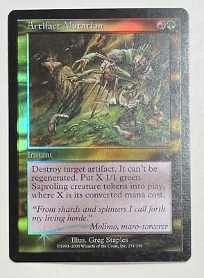 MTG ARTIFACT MUTATION (FOIL) Invasion (OldManMTG 003-782) - Image 1 of 2