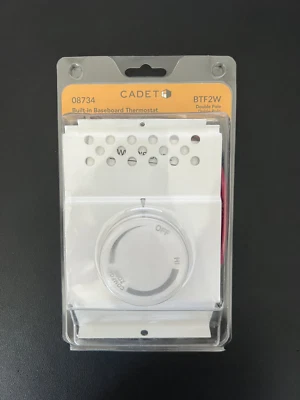 CADET built-in baseboard Thermostat Doble Pole (4 Wires) BTF2W 08734 - Image 1 of 2