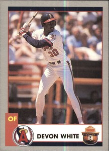 1990 Angels Smokey Baseball Card #18 Devon White