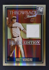 2007 Donruss Elite #TT-MM Matt Mangini 468/500 Throwback Threads Extra Edition