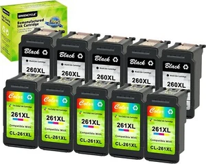 5 juegos de cartuchos de tinta PG-260XL CL-261XL de alto rendimiento para Canon Pixma TS5320 TS6420 - Imagen 1 de 6