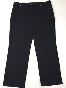 Gloria Vanderbilt Amanda Denim Jeans Womens 18W Tapered Black High Rise Stretch