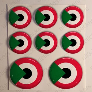 Pegatinas Sudan Escarapela 3D Pegatina Relieve Redondas Bandera Diana - Imagen 1 de 1