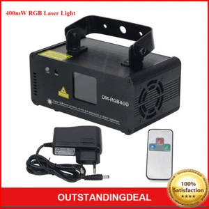 RGB Laser Light DMX Control Beam Scan Light Show DJ Event Party Stage Club 400mW - Picture 1 of 9