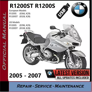 BMW R1200ST R1200S Workshop Service Repair Manual 2005 2006 2007 K28 K29 USB - Picture 1 of 7