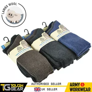 3 calcetines inteligentes extra cálidos térmicos de invierno para hombre 6-11 Australian Lambs mezcla de lana - Imagen 1 de 1
