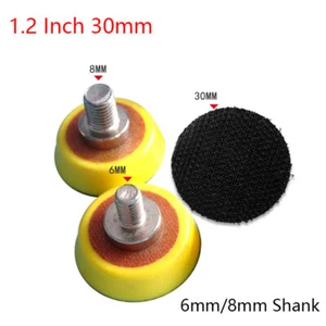 1.2" 30mm Hook & Loop Sander Disc Backing Pad 6mm 8mm Shank for Angle Grinder - Picture 1 of 5