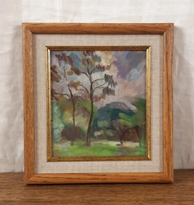 Herbstlandschaft, Bäume, Original Ölgemälde, ukrainischer Künstler - Bild 1 von 9