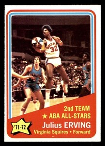 1972 Topps Basketball #255 Julius Erving (All-Star) EX/MT+ *d2
