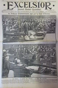 TRIBUNAL JUGEMENT JEUNES GARDES REVOLUTIONNAIRE LIBERTAIRES EXCELSIOR OCT 1911 - Picture 1 of 1