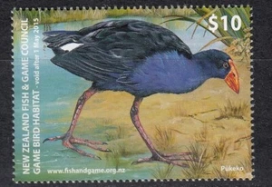 NEW ZEALAND 2014 Game Bird Habitat $10 Pukeko MNH - Picture 1 of 1