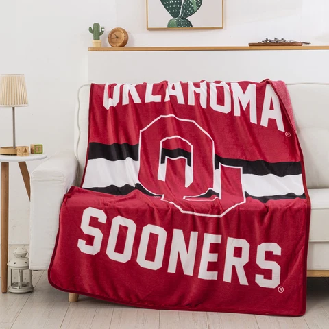 Northwest NCAA Oklahoma Sooners Singular Silk Touch Throw Blanket, 45" x 60" Cover