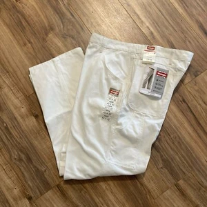 New WRANGLER Workwear Painters Pants White Men’s Size 42x30 New With Tags - Picture 1 of 4
