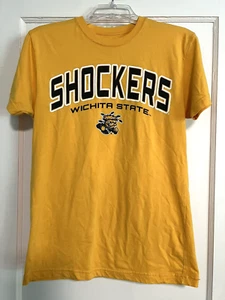 WSU Shockers Tee Shirt - Unisex Size Small in Shocker Yellow Pre Owned (E748) - Picture 1 of 8