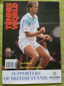 TENNIS WORLD / 1990 AUG / IT'S EDBERG / MARTINA'S RECORD 9TH - Picture 1 of 1