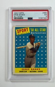 1959 Topps #482 Ernie Banks All Star PSA 5 EX SF-7484 - Picture 1 of 2