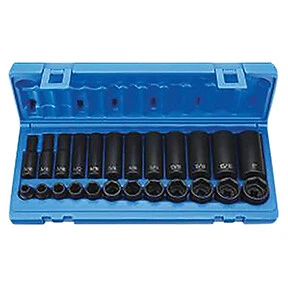 Grey Pneumatic 1224Rd 24 Piece 3/8" Drive Sae Impact Master Set - Image 1 of 1