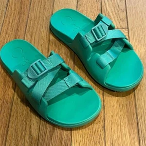 Chaco Kids Chillos Slide Sandals Green Size K6 Casual Slip-On - Picture 1 of 7