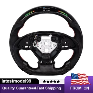 Volante LED de fibra de carbono para Chevrolet Corvette C7 2014-2018 2019 13,4 pulgadas - Imagen 1 de 6