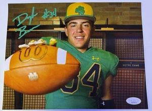 DRAYK BOWEN Signed 8x10 Photo Notre Dame Fighting Irish JSA COA - Picture 1 of 1