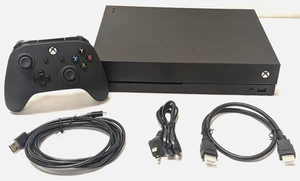 Microsoft XBox One X 1TB Console Video Game System Bundle 4K Ultra HD Black X1X - Picture 1 of 6