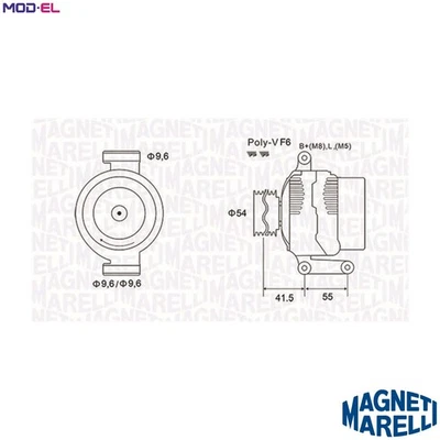 ALTERNATOR 063731862010 FOR ALFA ROMEO SUZUKI WAGON/SORIO/Hatchback/R+/MPV 1.2L - Image 1 of 4