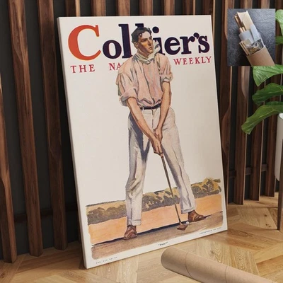 Collares de golf deportivos Edward Penfield arte de pared de lona 20x30 pulgadas Foto 1 de 4
