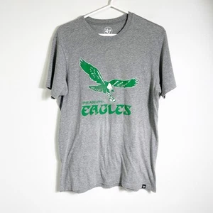 47 Brand Philadelphia Eagles NFL Kelly Green Gray T-Shirt Mens Small - Picture 1 of 1