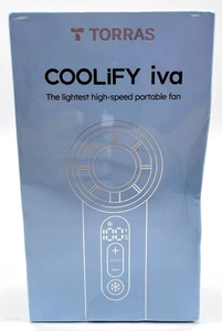 New Torras Coolify IVA High Speed Foldable Clip Portable Fan - White - Picture 1 of 4