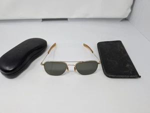 Vintage American Optical Aviator Sonnenbrille 12K GF 5 1/2 TOP ZUSTAND - Bild 1 von 22