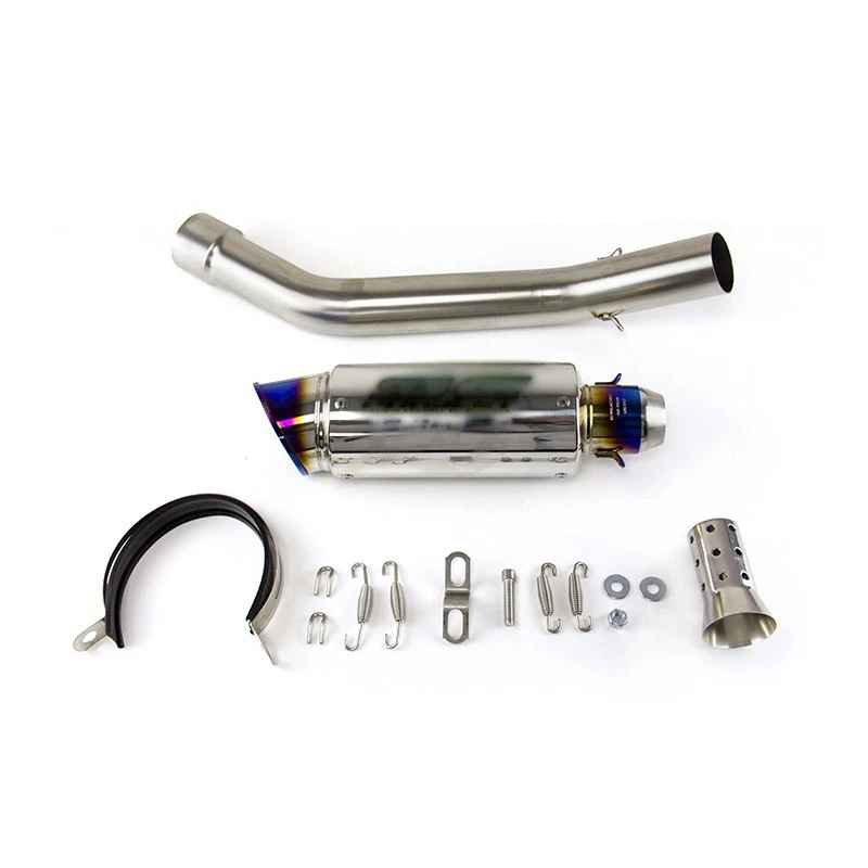 Подходит для Kawasaki Ninja ZX10R 2008-2020 годов выпуска насадочная система средняя труба синий глушитель - Изображение 1 из 4