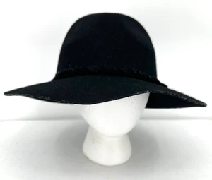 D&Y Damen Schlapphut mit breiter Krempe Einheitsgröße schwarz Wolle gedrehtes Hutband - Bild 1 von 16
