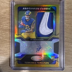 2025 Certified Terrance Ferguson Freshman Fabrics RPA Gold Nike Swoosh 1/10 RC - Bild 1 von 2