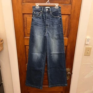 Pistola Damen Jeans Größe 24 Lana Wide Leg Jeans Mix dunkle Waschung 199 $ - Bild 1 von 15