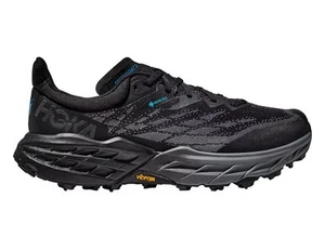 Size 9 - Hoka One  Speedgoat 5 GORE-TEX Black Blue GTX SPIKE - Picture 1 of 7