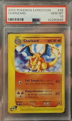 SALE PSA 10 Charizard #39 Expedition 2002 POP363 GM MINT Pokemon Vintage English - Bild 1 von 3