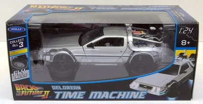 Máquina del tiempo Welly escala 1/24 22441FV-GW Delorean modo de vuelo Regreso al futuro II Foto 1 de 4
