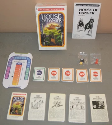 HOUSE OF DANGER Choose Your Own Adventure game - Z-Man Games 1995 - COMPLETE - Image 1 of 2