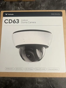 Verkada CD63 Indoor Dome Camera 4K w/ Optical Zoom - (CD63-512-HW White Sealed - Picture 1 of 5