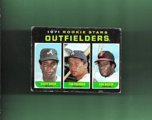 NO CREASES-SP!! 1971 Topps High # 709 Dusty Baker/Don Baylor/Paciorek ROOKIE RC - Picture 1 of 2