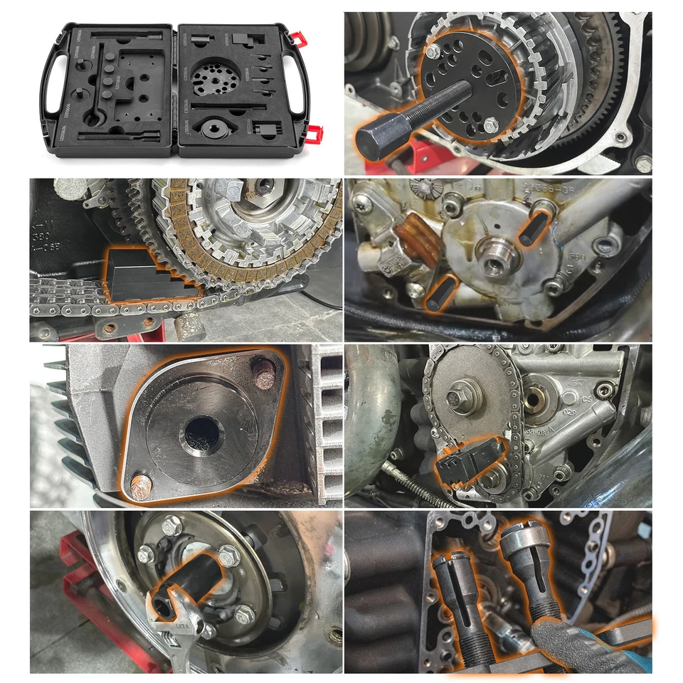 Juego de herramientas de tuerca ajustadora de embrague extractor de alternador de buje de embrague para Harley Davidson Foto 1 de 4