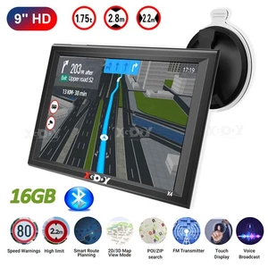 XGODY 9'' Bluetooth Truck Navi Wohnmobil Navigationsgerät Navigation EU Karten - Bild 1 von 16