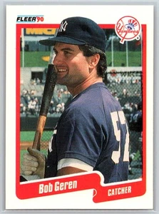 1990 Fleer #442b Bob Geren New York Yankees - Picture 1 of 2