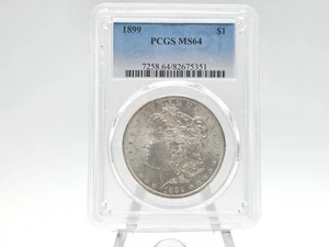 1899 PCGS MS 64 Morgan Silver Dollar **KEY-DATE AMAZING COIN** 75351 - Bild 1 von 9