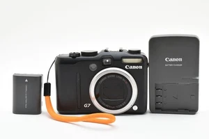 Canon PowerShot G7 10.0MP Compact Digital Camera Black Body From Japan Near MINT - Picture 1 of 13