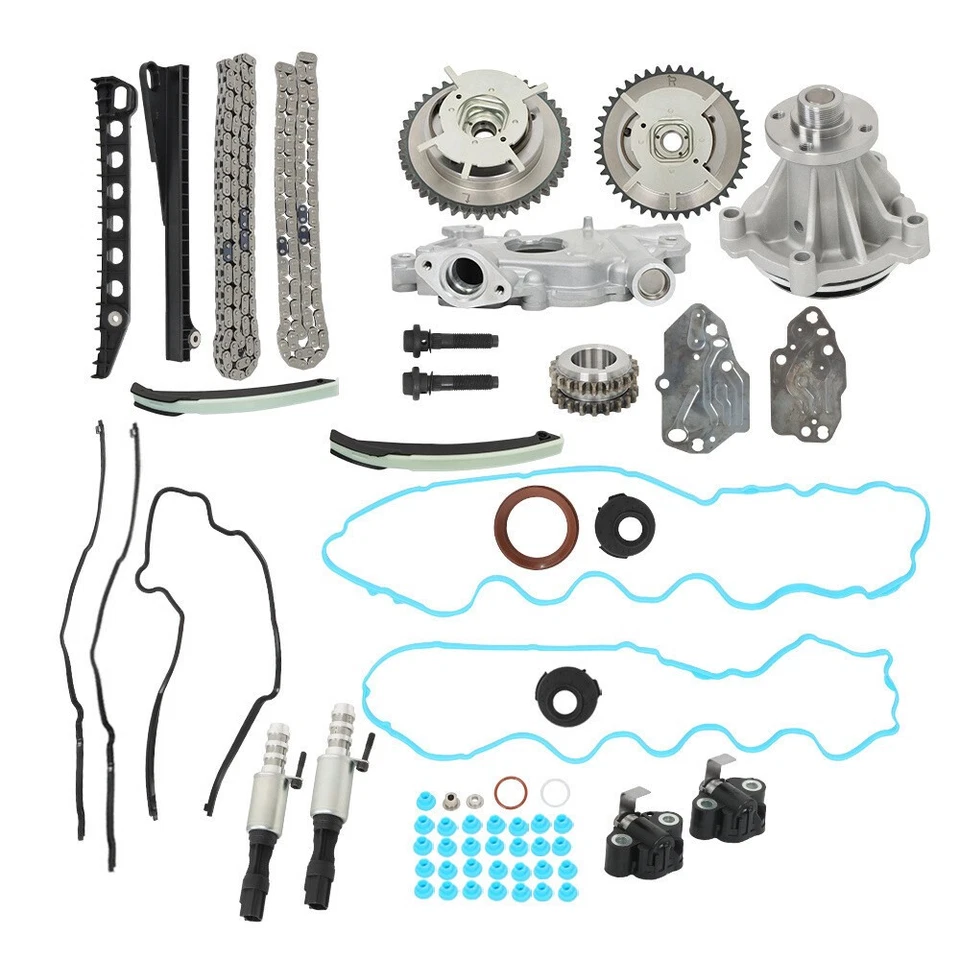 For 2004-2008 Ford F150 F250 917-250 Timing Chain Kit Oil+Water Pump VVT Valves - Image 1 of 4